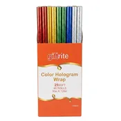 Giftrite Metallic Holographic Gift Wrap 30in x 120in, 25SF (48)