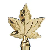 Brass Plated Maple Leaf 8-1/4 in — Alamo Flag Company