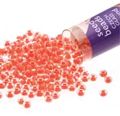 11/0 Czech Seed Beads- Terra Intensive Lined Orange