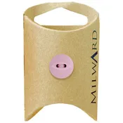 14mm Pink Poly 2-Hole Fisheye Buttons - 8 Pack