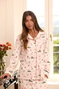 A Merry Little Stroll Flannel Long-Sleeved Pajama