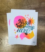 All are Welcome Print — Mitrebox Framing Studio