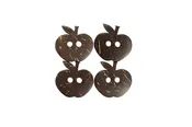 7/8" Apple Button - 4 Pieces
