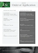 Clinical Product Sheets - Skincare Application Chart AM/PM Routine (pad of 25)
