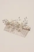 Porcelain Rose Pearl and Crystal Comb | David's Bridal