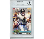 Brett Favre Signed Atlanta Falcons 1991 Stadium Club #94 Encapsulated Card