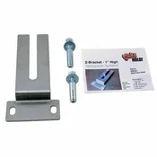 1″ High Z-Bracket,Silver