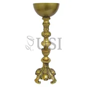 Antique Gold Royal Flower Bowl Centerpiece, 19.75in, Gold