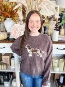 Dog Long Sleeve Crewneck Sweater