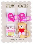 0125-STRAWCOVER-BESTFRIEND Simply Southern Straw Covers - Bestfriend 0