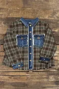 Afternoon Walk Flannel Jacket - Chocolate Plaid