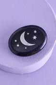 Blue Sandstone Moon Worry Stone