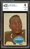 1960 Topps #23 Jim Brown Card BGS BCCG 8 Excellent+