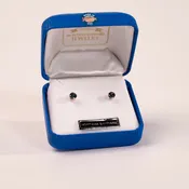4.5 MM Montana Sapphire Earrings by Mac's Gems