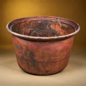 ANTIQUE TRADITIONAL COPPER BATIK VESSEL — INNER GARDENS