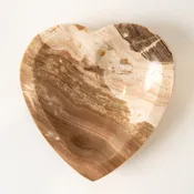 Amber Onyx Heart Bowl