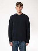 August Rib Wool Navy