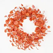 530300- 24in(10.5) Wreath-Autumn Silver Dollar Leaves
