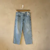 AMO Cropped, Straight Leg Jean