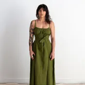 Anu Maxi Dress, matcha green