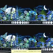 In The Beginning La Luna Border - Blue/Silver