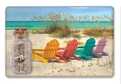 Adirondack Chairs Jar Magnet