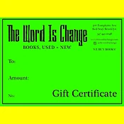 Gift Certificate — The Word Is Change