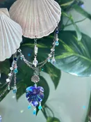 Boho Beach Shell Suncatcher - Blue Tropical Vibes
