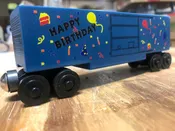 Blue Birthday Hi-Cube Boxcar