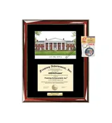 AllGiftFrames Centre College Diploma Frame Lithograph Degree Graduation Framing Black Matted Engraved Custom University Graduate Gift Holder Case