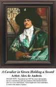 A Cavalier in Green Holding a Sword, RE-1907
