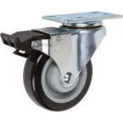 5030 Series 3 Non Marking Polyurethane Swivel Wheel Brake Caster (Black / Gray)