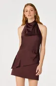 [ASTR The Label] Bristol Satin Cowl Halter Top