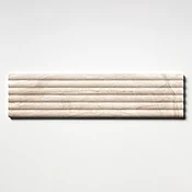 Diana Royal Honed Flute Trim Marble Accent Tiles 6x24