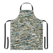 Apron, Jhane Barnes design "THAT'S A WRAP" col. Mint Chocolate