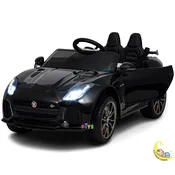 Jaguar Kids Car to Ride with Leather Seat – Black