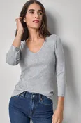 3/4 Sleeve V-Neck