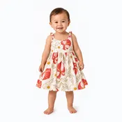 Anthurium Bloom Little Girls Sundress