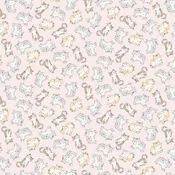 Purrfection Flannel Tossed Cats Pink