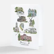 Geneva Note Card With Hometown Art