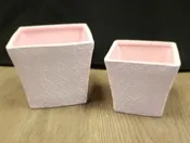 Floral Stamped Flared Planters