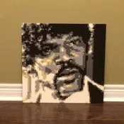 Lego Mosaic "Pulp Fiction: Jules" by Jack Ferdman W/COA