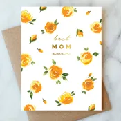 Best Mom Ever Roses Greeting Card | Mother's Day & Seasonal