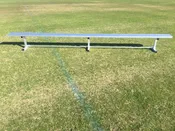 15' Aluminum Bench no/Back - 3 Legs - Portable