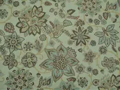 Belle Maison Cassidy Linen Upholstery Drapery Fabric Spa Floral NN19