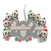2024 Penguin Family of 8 Ornament