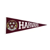 Harvard 13 x 32 Embroidered Pennant