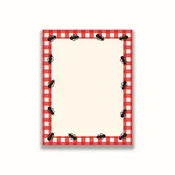 Ants Picnic Gingham Mini Notepad