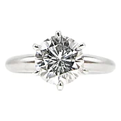 1.01 Carat GIA Certified D Flawless Round Brilliant Cut Diamond Engagement Ring