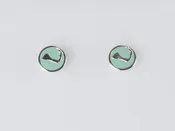 Cape Cod Mini Aqua Enamel Stud Earrings — Lexaco